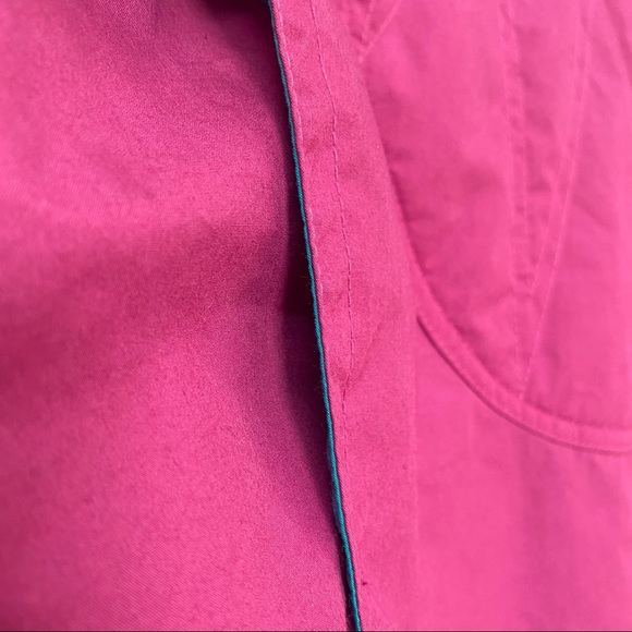 Vintage London Fog Pink Blue Puffer Jacket Warm Winter Coat womens size small - Picture 10 of 10